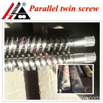 wpc extrusion granules parallel twin screw barrel